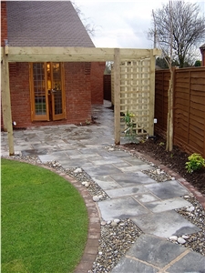 Grey York Stone Patio Pavement