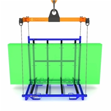 Steel Glass Transportation Racks Slab Buggy Cart