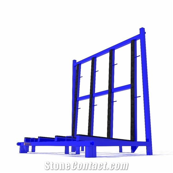 Steel Glass Transportation Racks Slab Buggy Cart