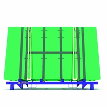 Steel Glass Transportation Racks Slab Buggy Cart
