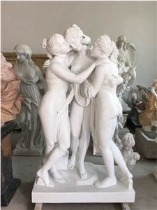 Beautiful Hand Carved Natural Stone Statues