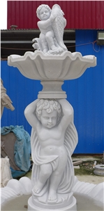 Hand Carved Garden Stone Fountain