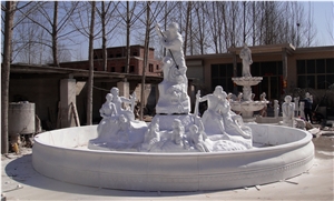 Hand Carved Garden Stone Fountain