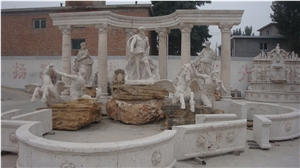 Hand Carved Garden Stone Fountain
