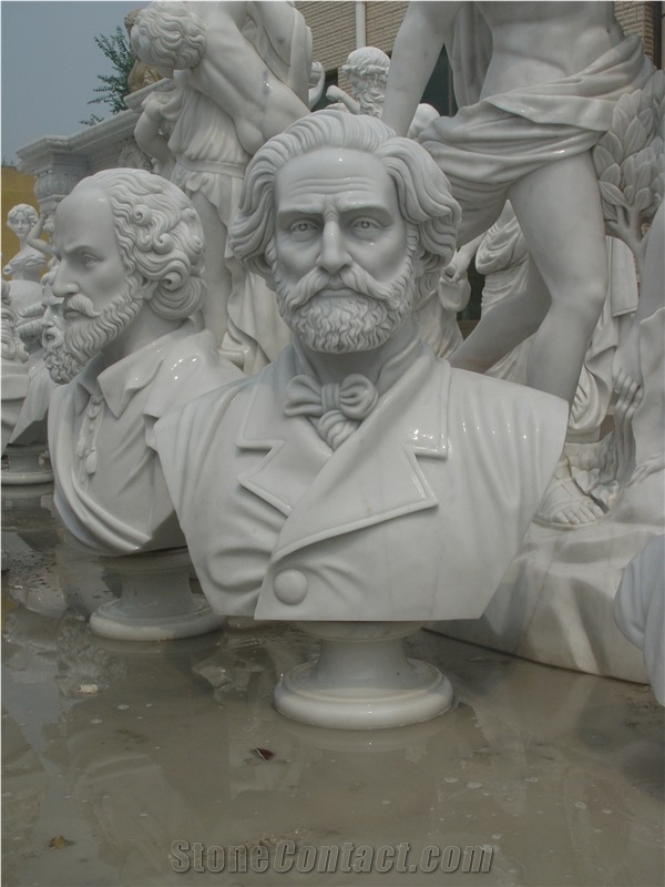 Nice Hand Carved Marble Busts