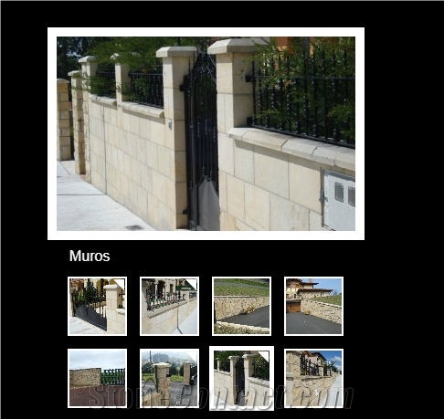 Arenisca Juanes Parapets, Gate Piers
