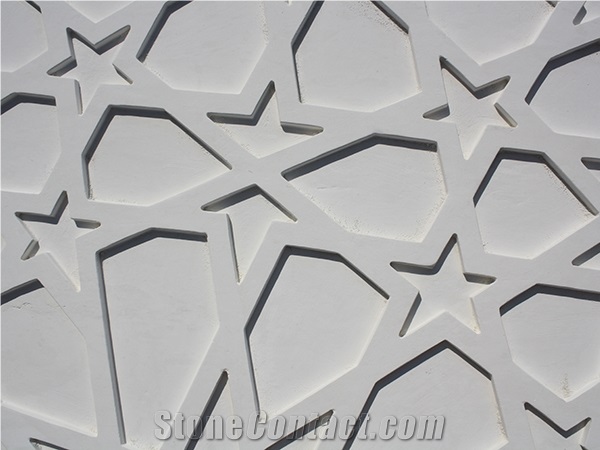 Pietra Carparo Bianca Cnc Processing Wall Panels