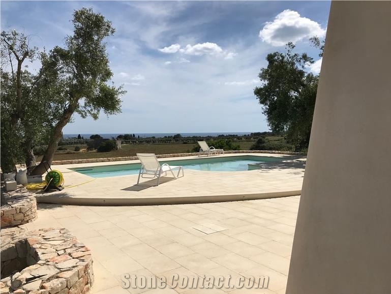 Pietra Di Poggiardo Pool Pavement, Pool Pavers