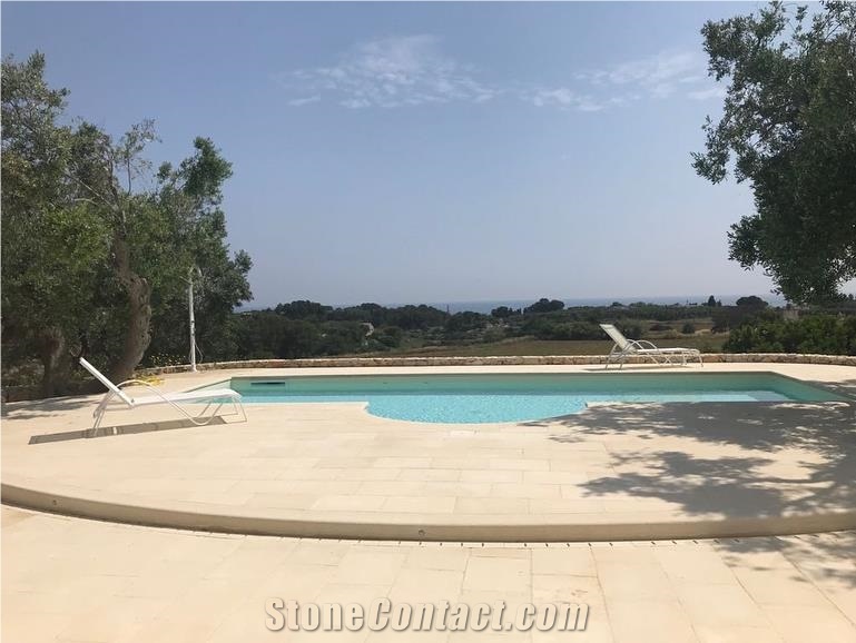 Pietra Di Poggiardo Pool Pavement, Pool Pavers