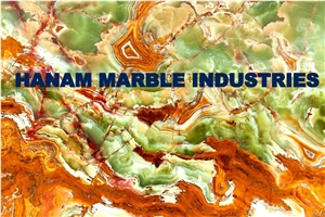 Multi Color Green Onyx Tiles, Pakisan Onyx Green