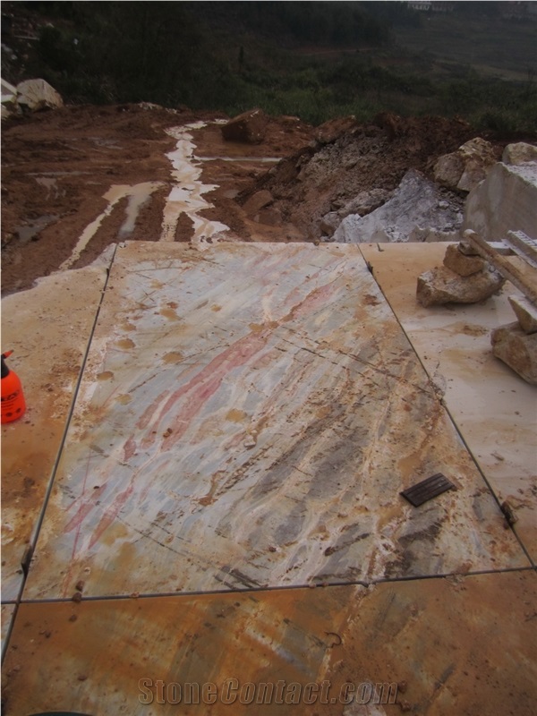 Bvlgary Blue Marble Blocks from Quarry Rocks