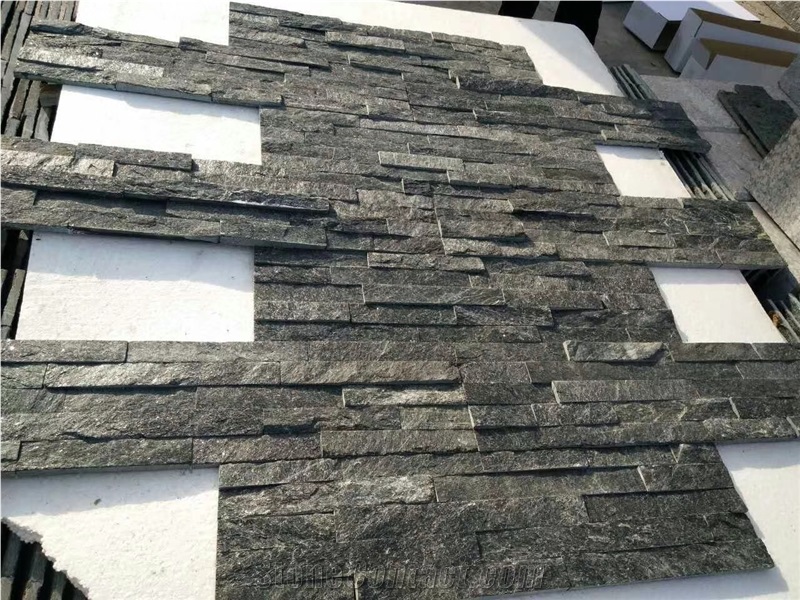 Black Quarzite Culture Stone,Ledge Cladding