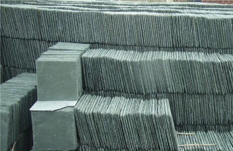 Green Slate Tiles Wall Cladding