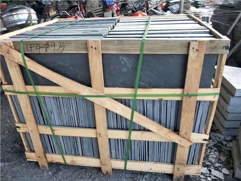 Green Slate Tile Natural Split Finish
