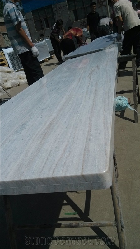 White Crystal Marble Tiles Slabs