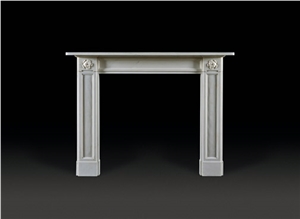 Beautifully Carved Fireplace Good Quality Marble