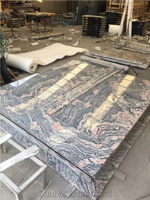 China Aurora Tombstone Poland Cover Slabs