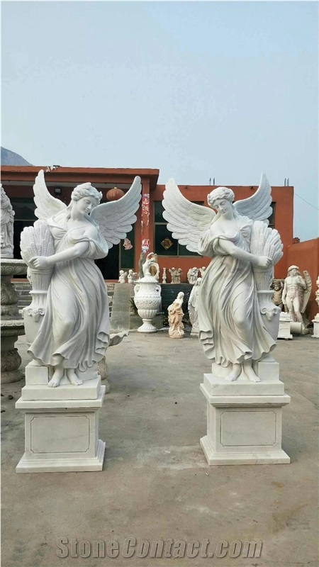 Marble Statue, White Marble Angel Sculptures