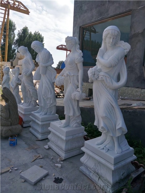 Marble Statue, White Marble Angel Sculptures