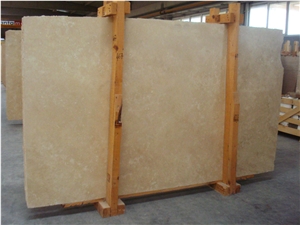 Ivory Travertine Filled Honed 3cm Slabs