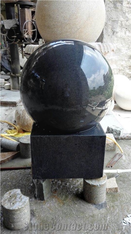 Granite Rolling Ball Fountain Decoration