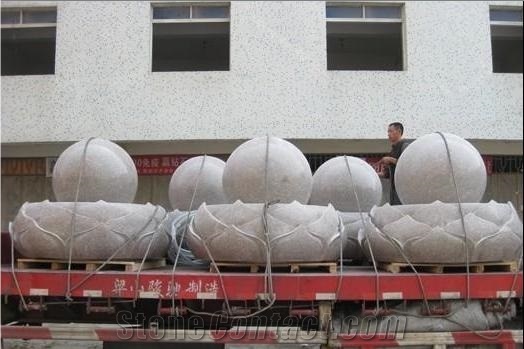 Granite Rolling Ball Fountain Decoration