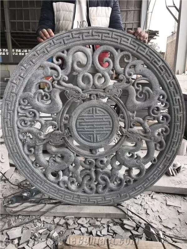 Hollow Out Granite Hand Carving Sculpture