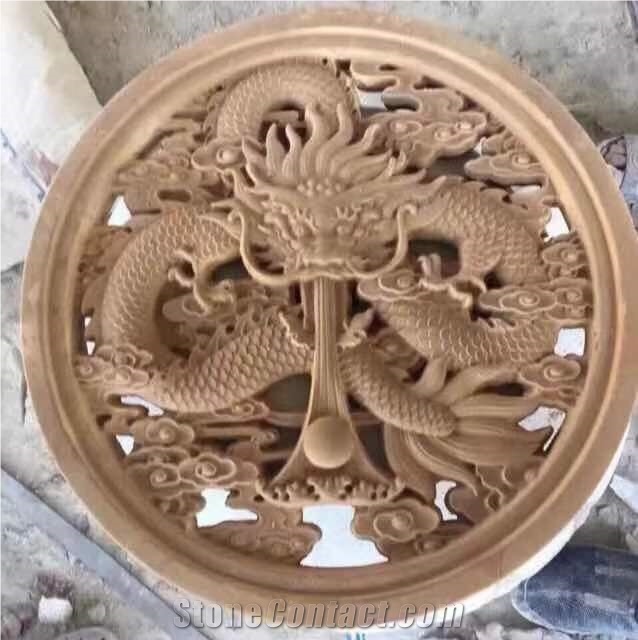 Hollow Out Granite Hand Carving Sculpture
