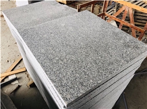 Light Grey Granite Tile Flamed Flooring Tile Wall