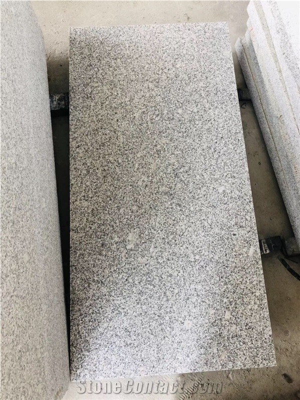 Light Grey Granite Tile Flamed Flooring Tile Wall