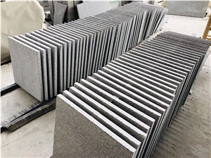 Light Grey Granite Tile Flamed Flooring Tile Wall
