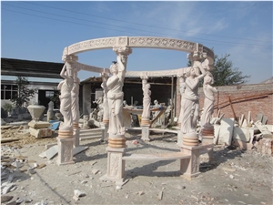 Marble Garden Gazebo, Garden Pavilion