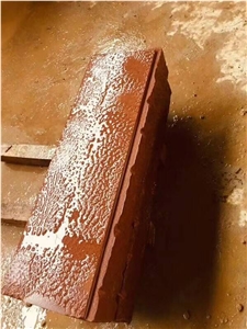 Red Sandstone Copping Red Kerbstone Natural Split