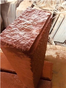 Red Sandstone Copping Red Kerbstone Natural Split