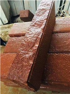 Red Sandstone Copping Red Kerbstone Natural Split