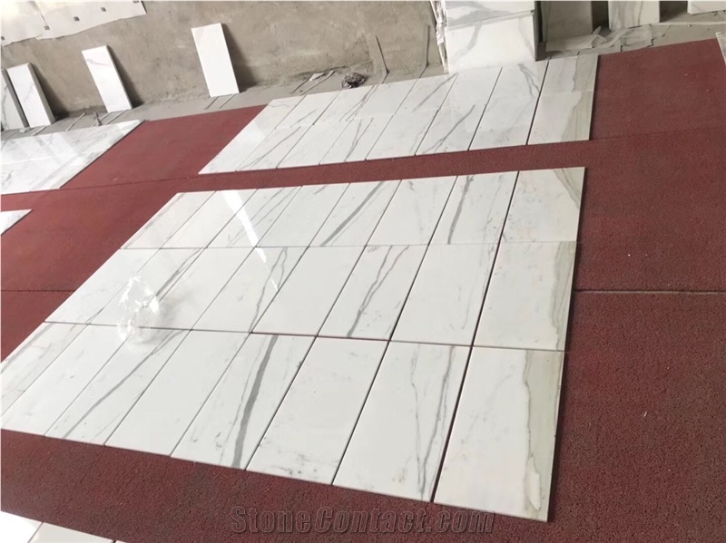 White Marble Floor Calcatta White Status White