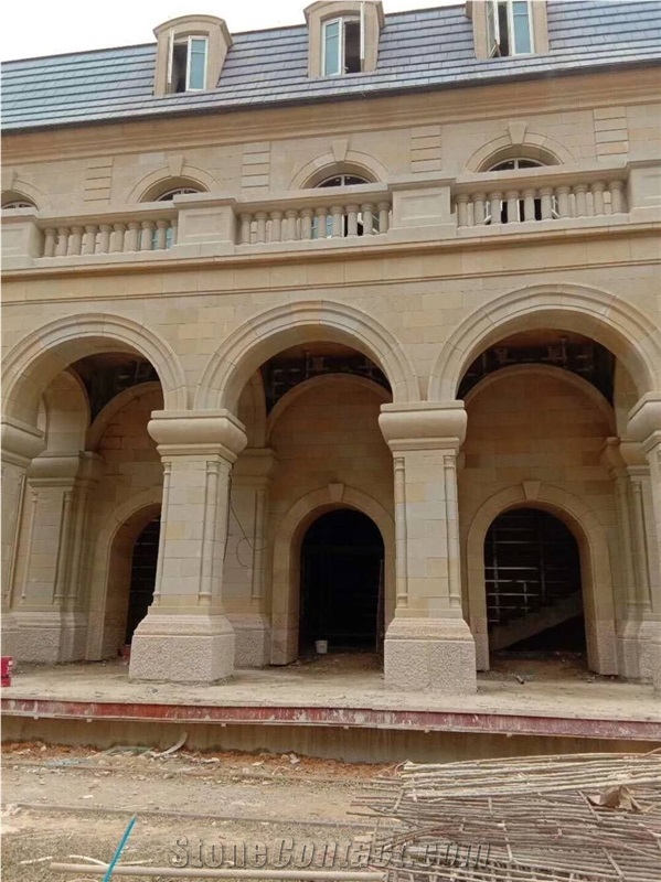 Yellow Sandstone Honed Cladding Tile Window Sill