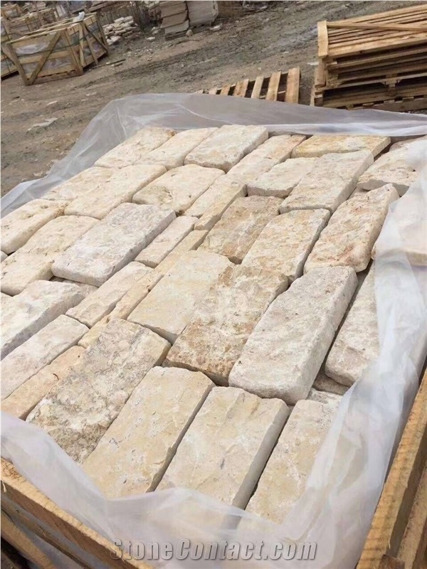 Yellow Sandstone Limestone Golden Tumble Stone