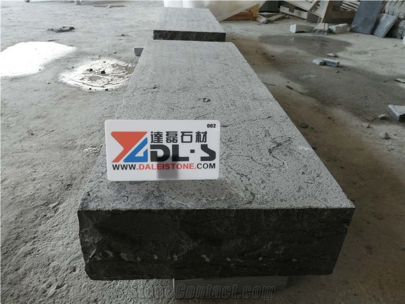 Blue Limestone Flamed Steps Garden Stair Natural