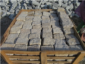 G682 Yellow Cube Stone,Paving ,Cobbles,Pavers