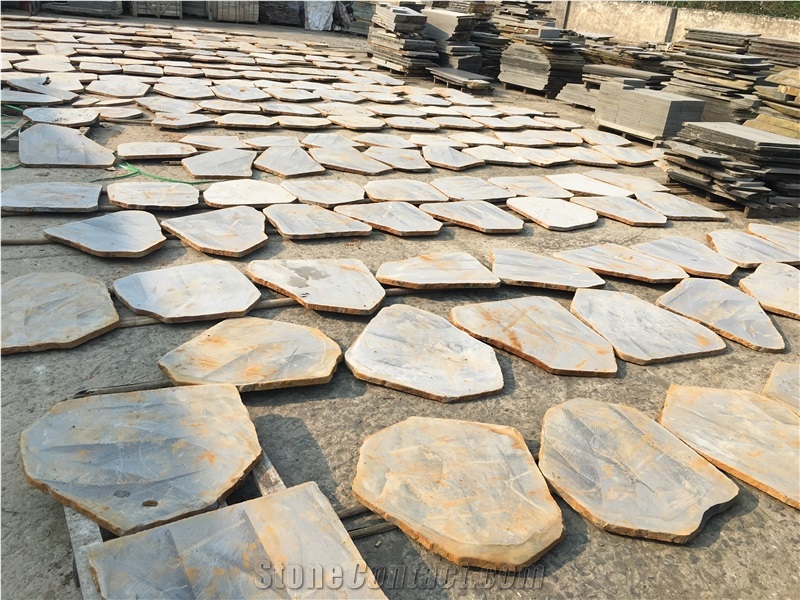 Natural Black Basalt Random Flagstone Pavers