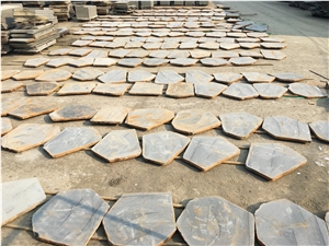 Natural Black Basalt Random Flagstone Pavers