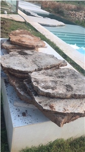 Natural Black Basalt Random Flagstone Pavers
