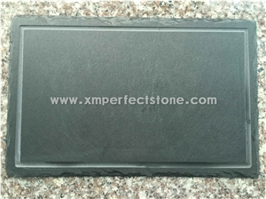 Beautiful Black Craft Slate Dinner Plate