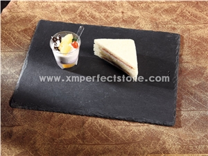 Beautiful Black Craft Slate Dinner Plate