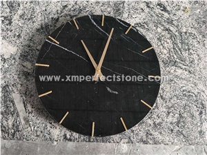 Interior Design Wall Marble Clock White Wall Clock