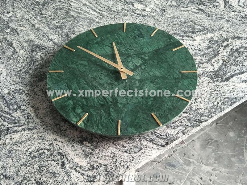 Interior Design Wall Marble Clock White Wall Clock