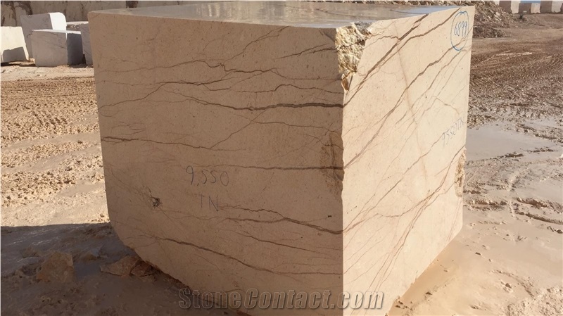 White Pearl Marble Blocks from Albania