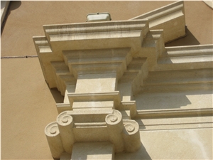 Decorative Albamiel Sandstone Balustrades, Staircase Hand Rails