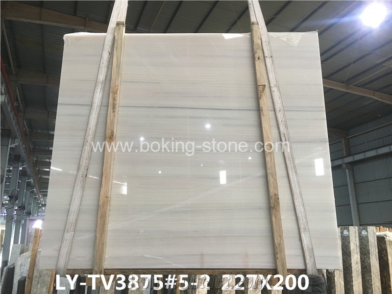 Athens White Pure White Onyx Slabs Grey Veins